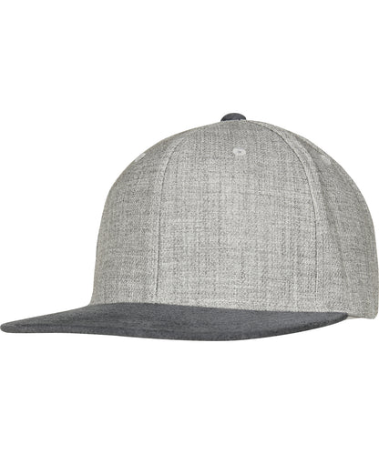 Flexfit by Yupoong YP090 Melange velour snapback (6089VM) in Grey/Grey