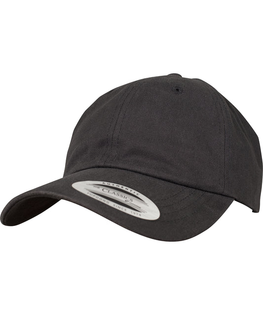 Flexfit by Yupoong YP098 Peached cotton twill dad cap (6245PT) in Black
