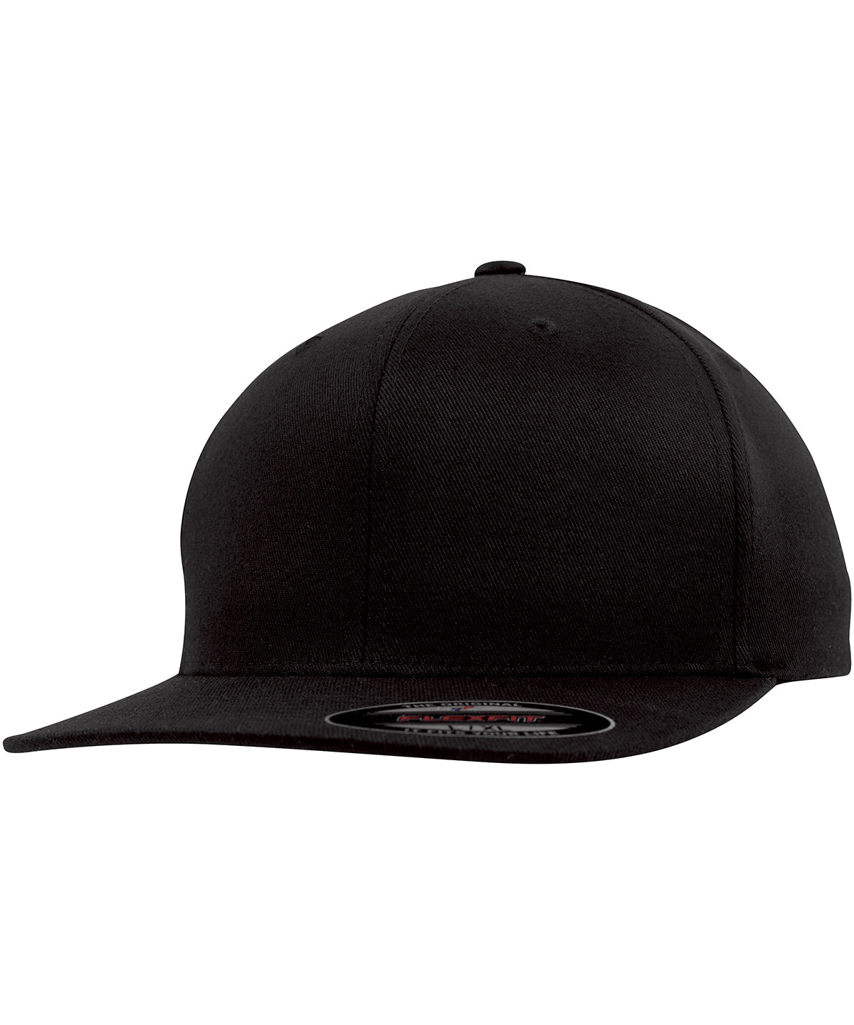 Flexfit by Yupoong YP106 Flexfit flat visor (6277FV) in Black