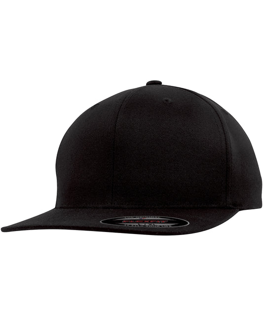 Flexfit by Yupoong YP106 Flexfit flat visor (6277FV) in Black