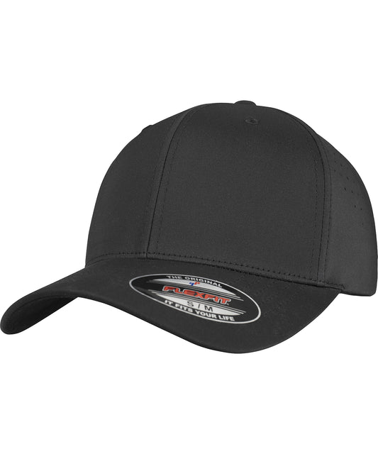Flexfit by Yupoong YP114 Flexfit perforated cap (6277P) in Black