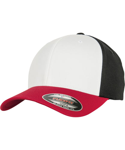Flexfit by Yupoong YP122 3-tone Flexfit (6277TT) in Red/White/Black