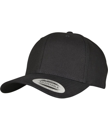 Flexfit by Yupoong YP138 6-panel curved metal snap (7708MS) in Black