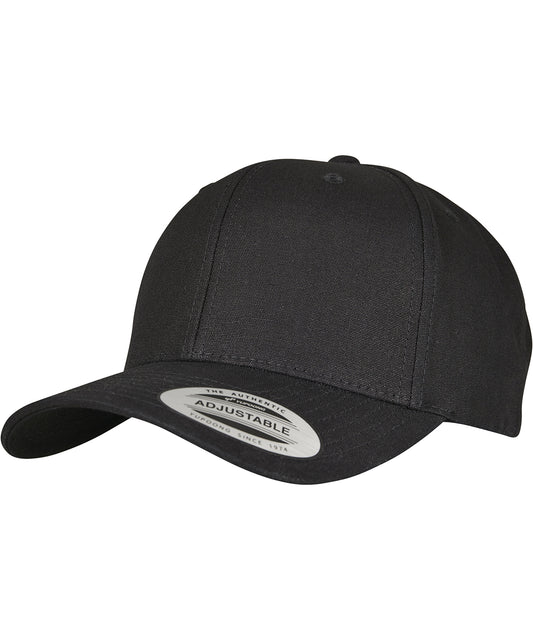 Flexfit by Yupoong YP138 6-panel curved metal snap (7708MS) in Black