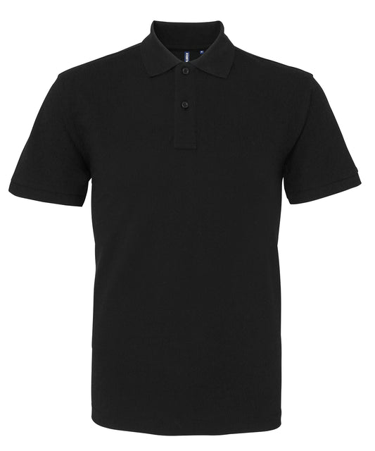 Asquith & Fox AQ082 Men's organic polo in Black