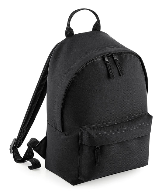 Bagbase B125S Mini fashion backpack in Black/Black
