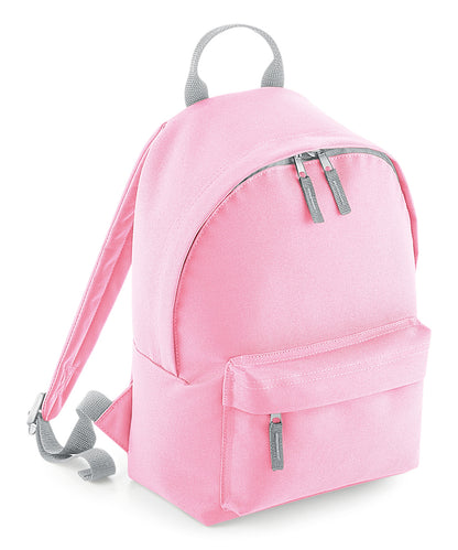 Bagbase B125S Mini fashion backpack in Classic Pink/Light Grey