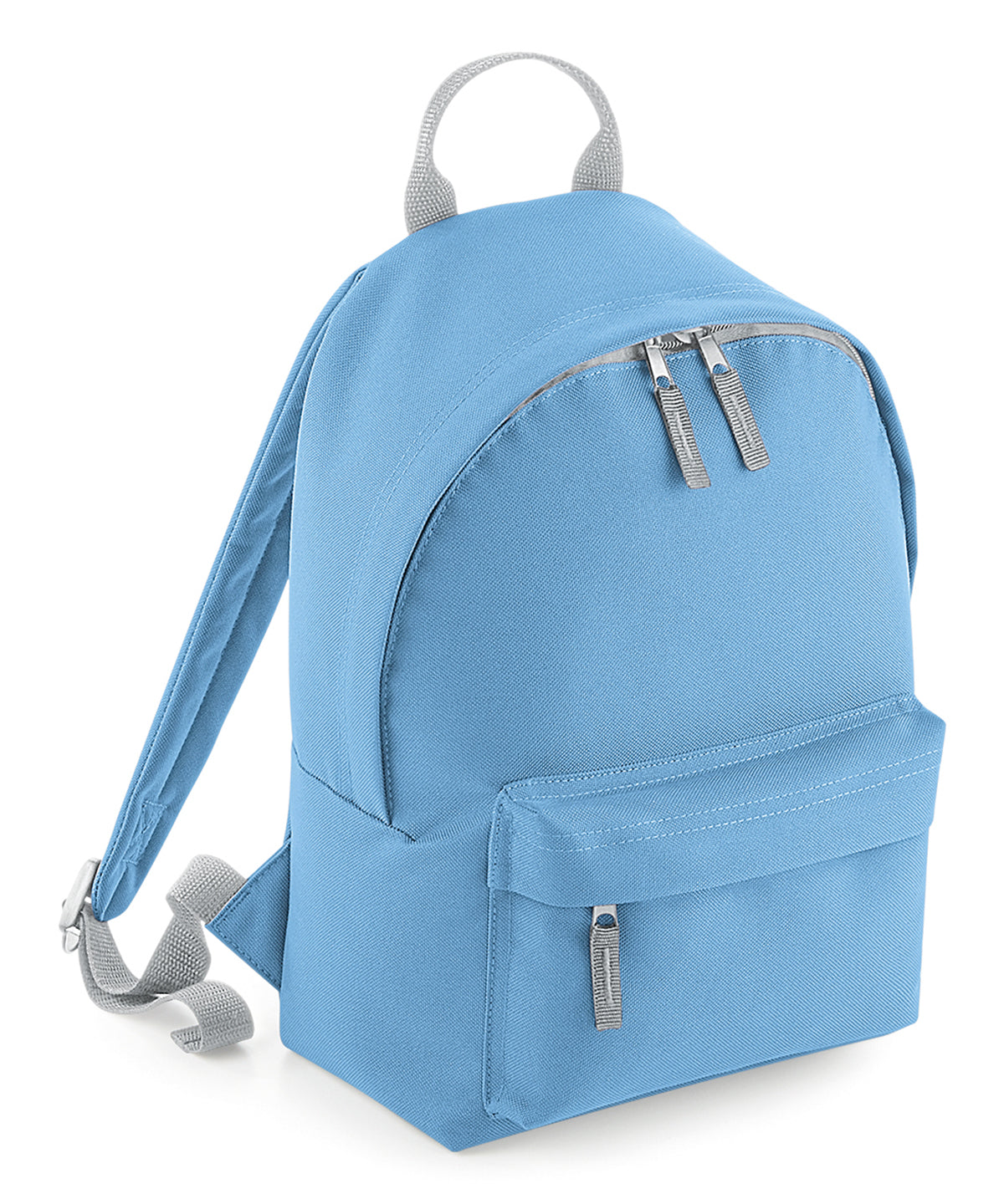 Bagbase B125S Mini fashion backpack in Sky Blue/Light Grey