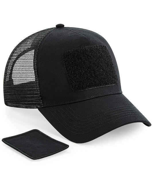 Beechfield BC641 Patch snapback trucker in Black