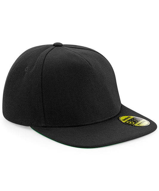 Beechfield BC660 Original flat peak snapback in Black/Black/Black