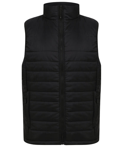 Henbury HB875 Unisex padded gilet in Black
