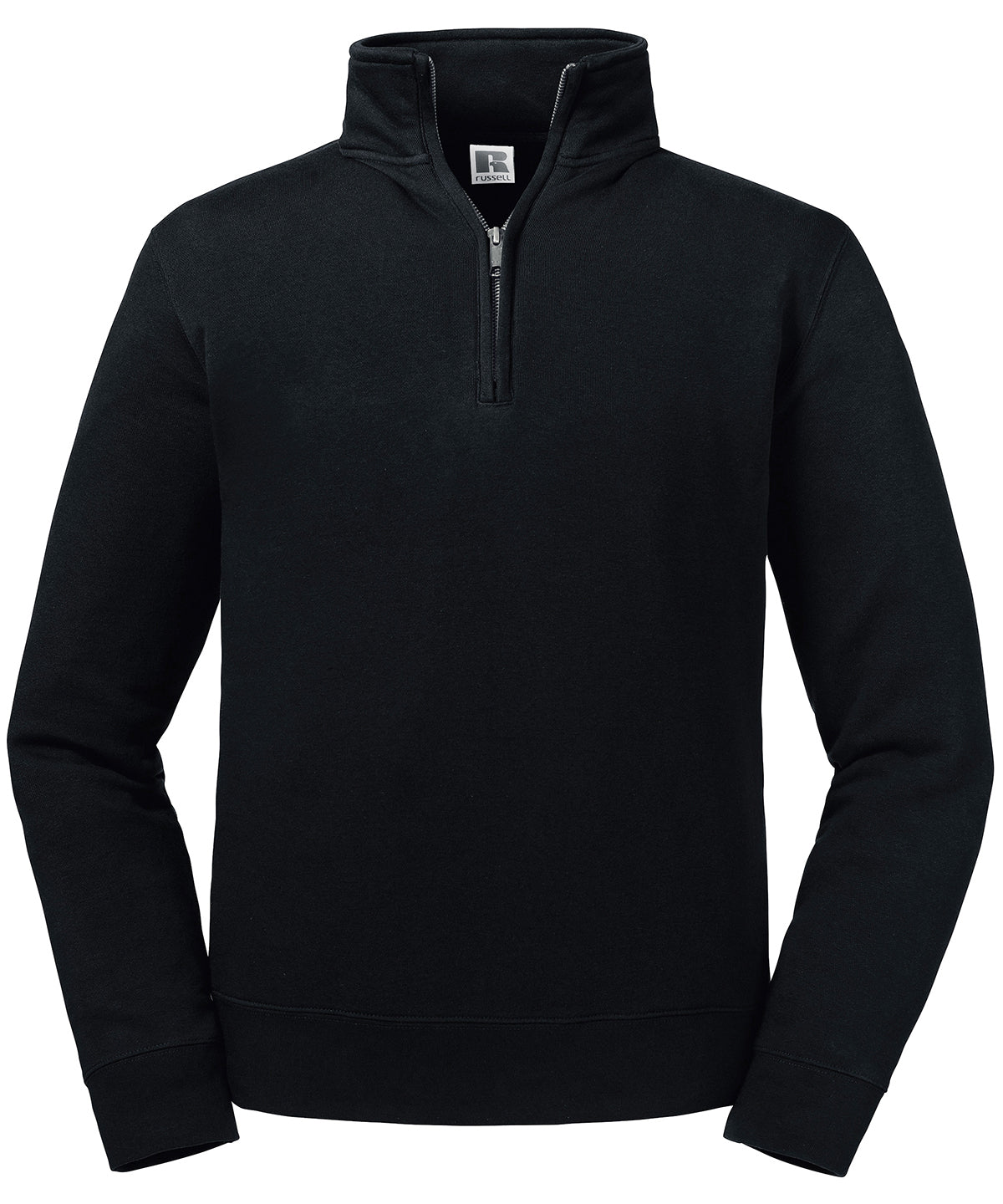 Russell Athletic J270M Authentic ¼ zip sweatshirt in Black