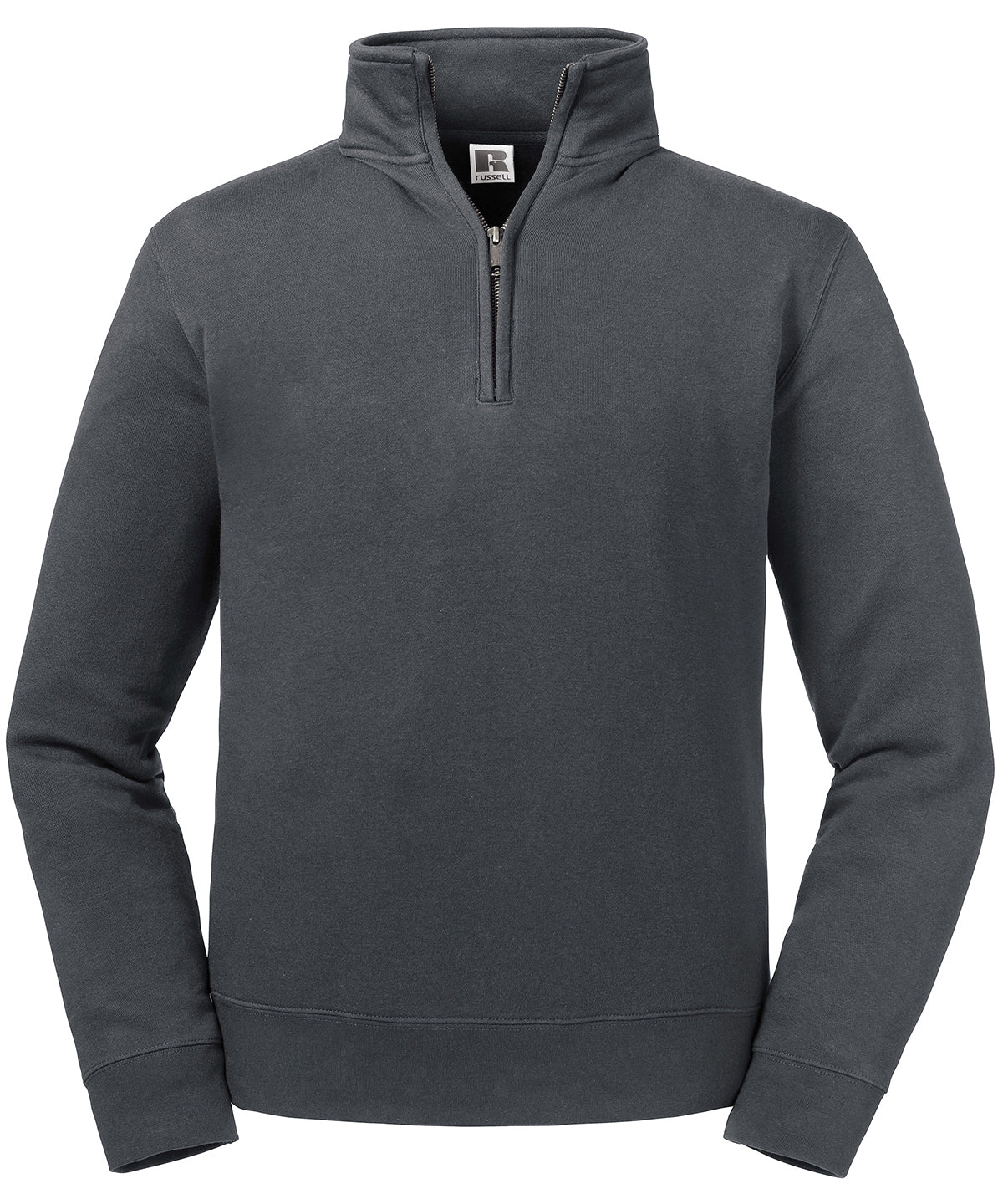 Russell Athletic J270M Authentic ¼ zip sweatshirt in Convoy Grey