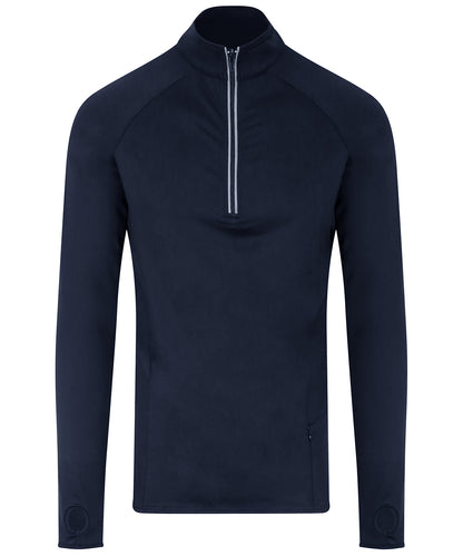 AWDis Just Cool JC030 Cool Flex long half-zip top in French Navy