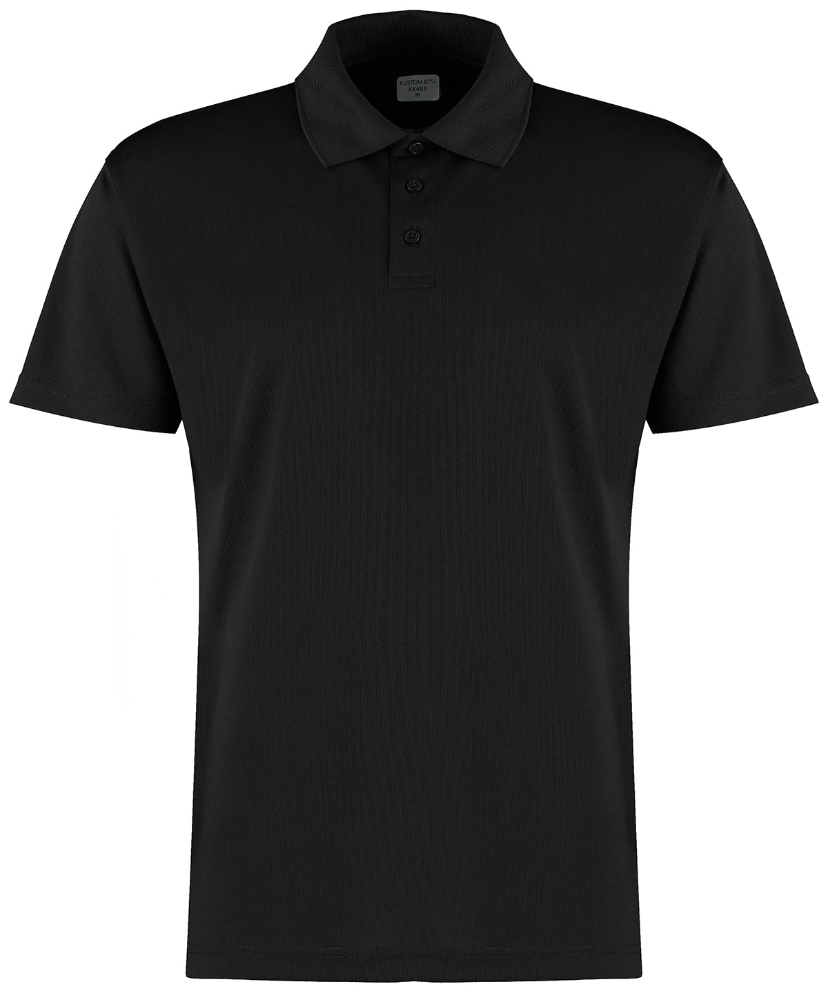 Kustom Kit KK455 Regular fit micro mesh polo with Cooltex® plus in Black