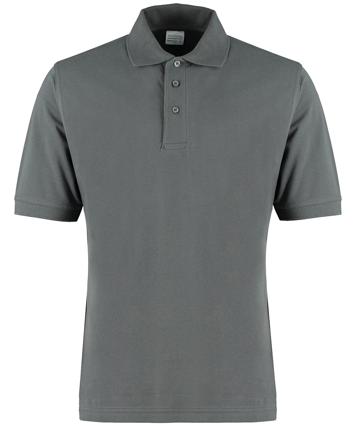 Kustom Kit KK460 Classic fit cotton Klassic Superwash® 60° polo in Dark Grey