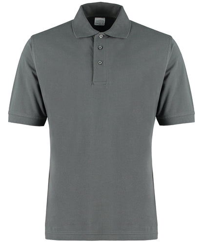 Kustom Kit KK460 Classic fit cotton Klassic Superwash® 60° polo in Dark Grey