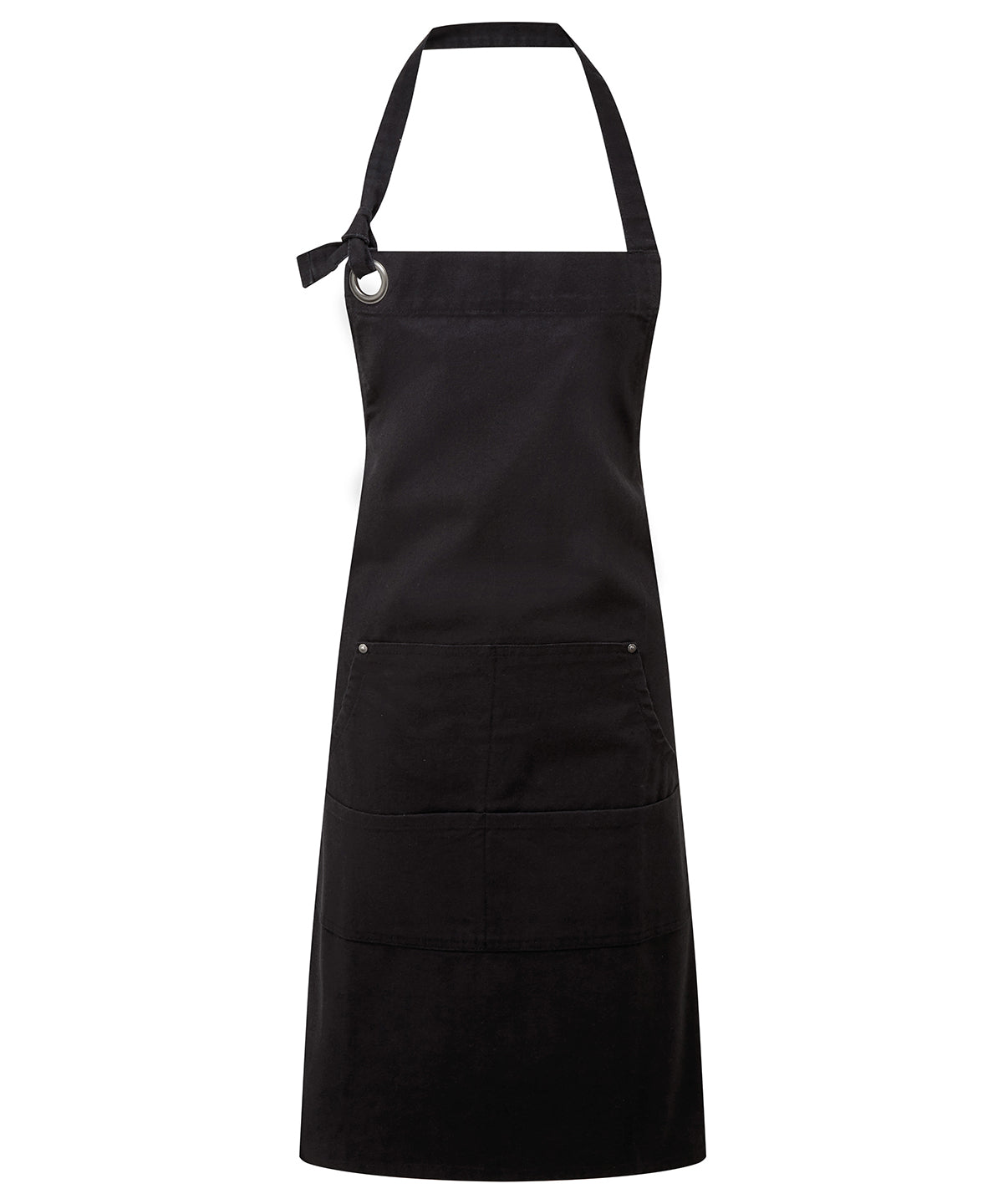 Premier PR137 Calibre heavy cotton canvas pocket apron in Black
