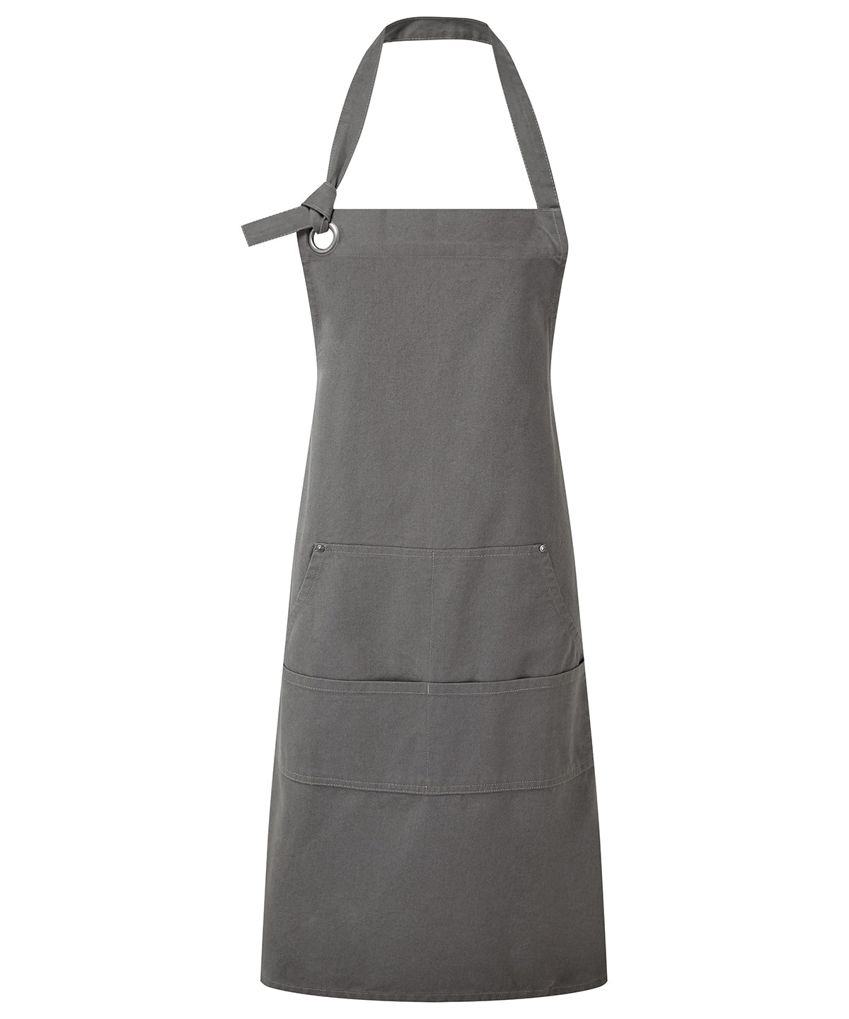 Premier PR137 Calibre heavy cotton canvas pocket apron in Dark Grey