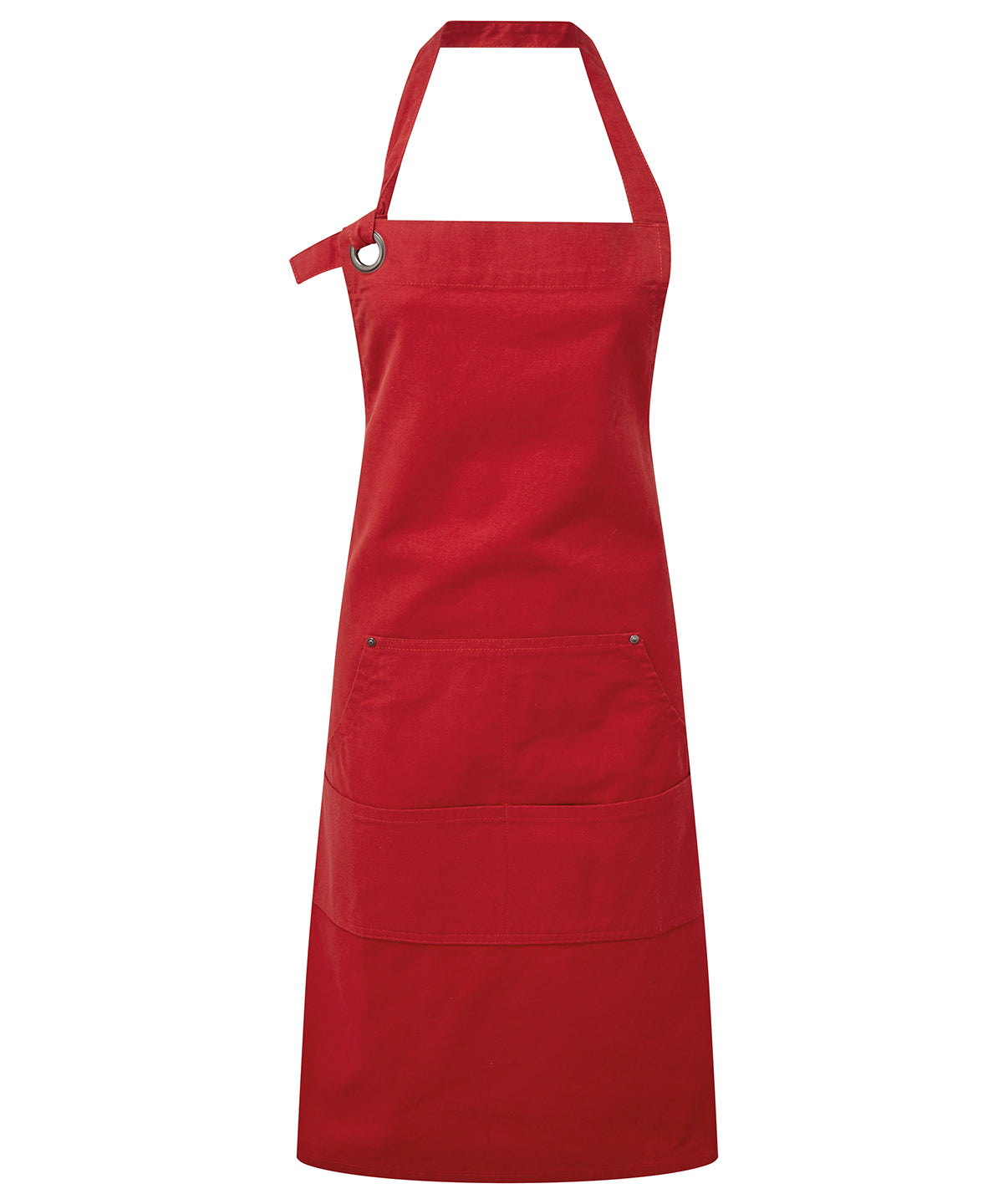 Premier PR137 Calibre heavy cotton canvas pocket apron in Red