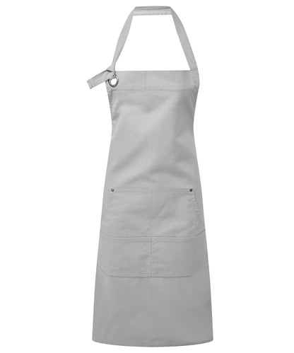 Premier PR137 Calibre heavy cotton canvas pocket apron in Silver