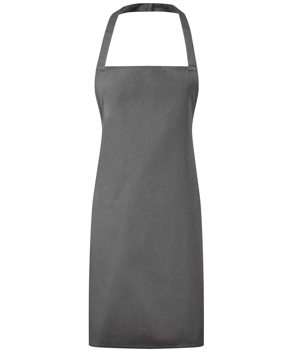 Premier PR165 Essential bib apron in Dark Grey
