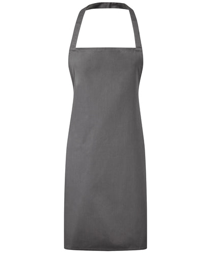 Premier PR165 Essential bib apron in Dark Grey