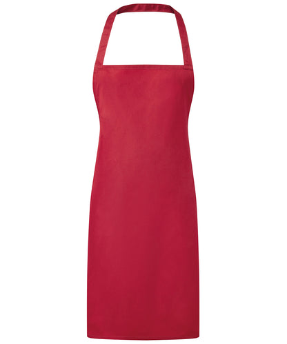 Premier PR165 Essential bib apron in Red