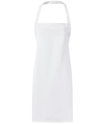 Premier PR165 Essential bib apron in White