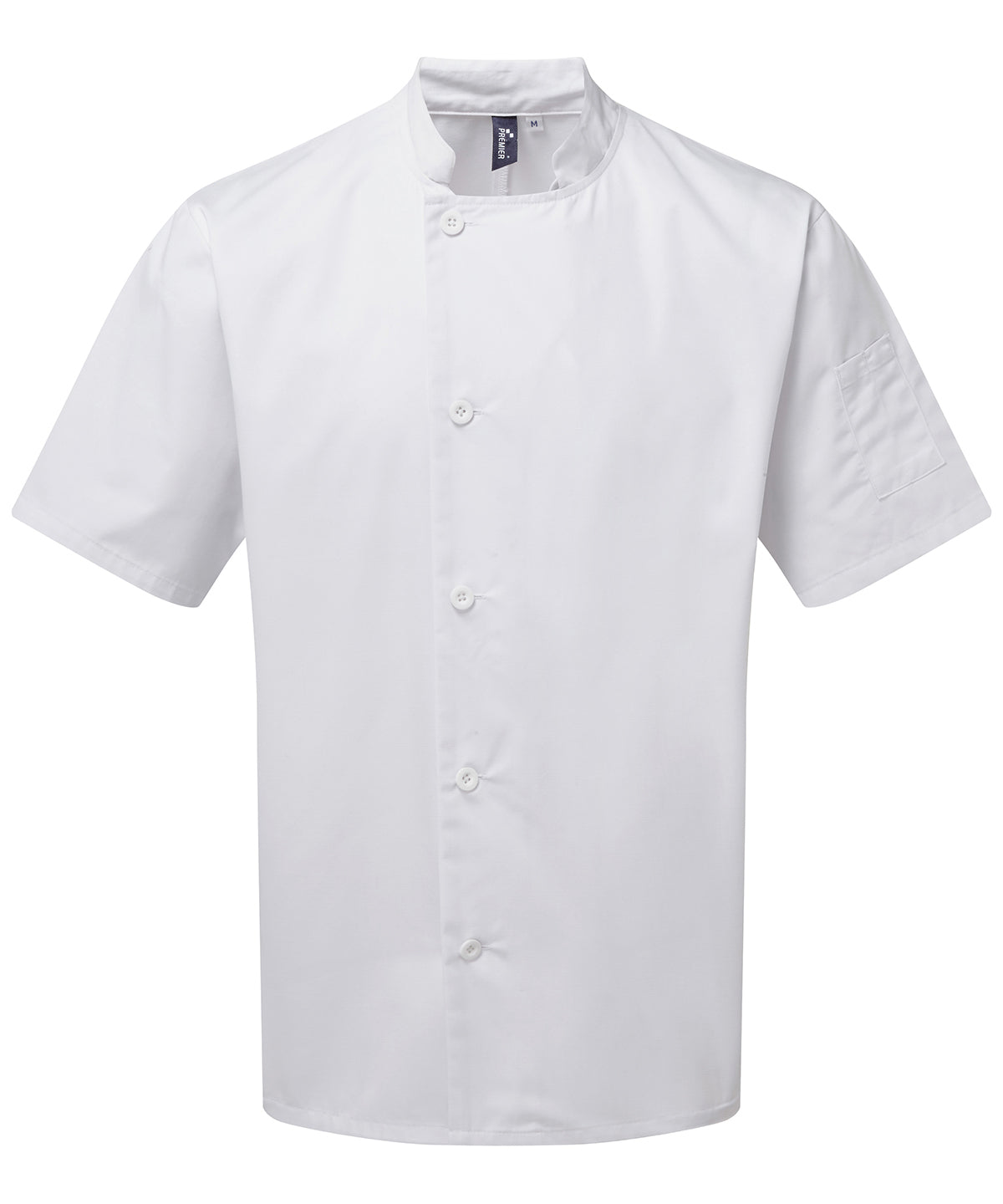Premier PR900 Chef's essential short sleeve jacket in White
