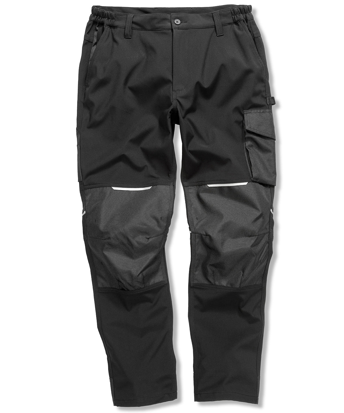 Result Workguard R473X Slim softshell work trouser in Black