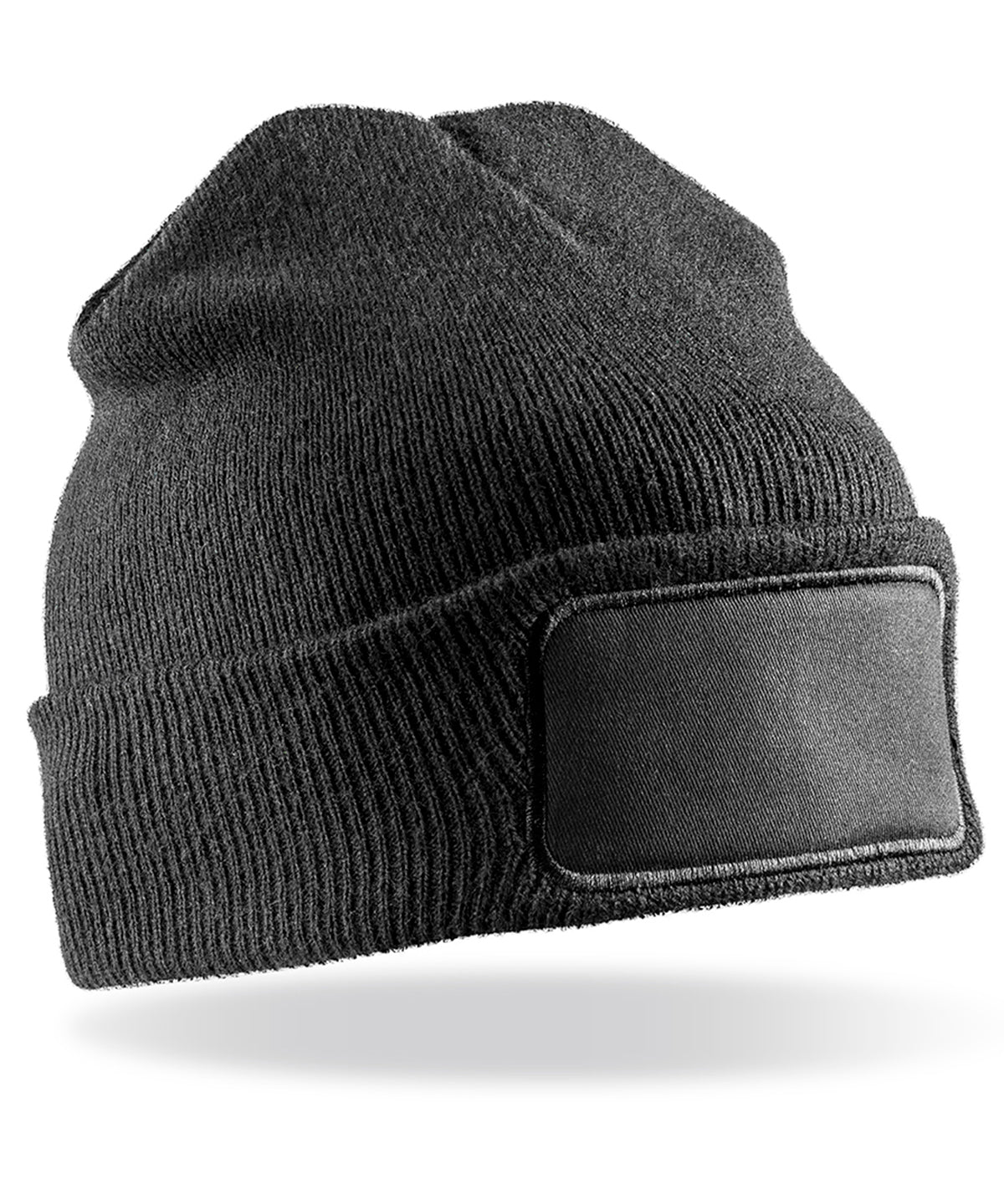 Result Winter Essentials RC27X Double-knit printers beanie in Black