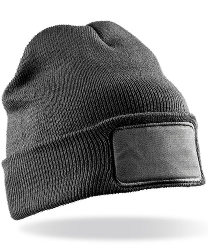Result Winter Essentials RC27X Double-knit printers beanie in Grey