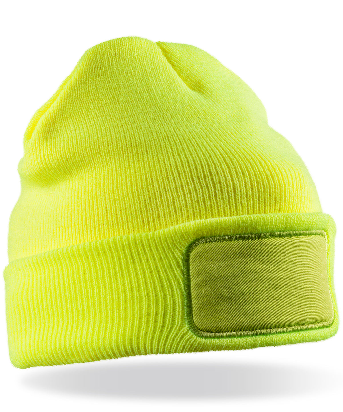 Result Winter Essentials RC34X Double-knit Thinsulate™ printers beanie in Fluorescent Yellow
