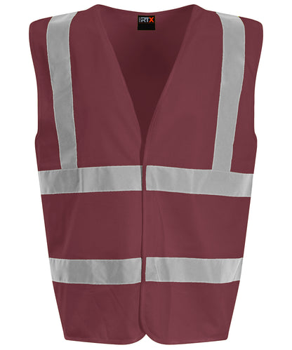 ProRTX High Visibility RX700 Waistcoat in Maroon