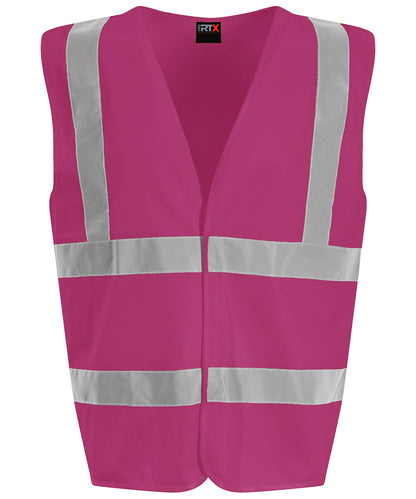 ProRTX High Visibility RX700 Waistcoat in Raspberry