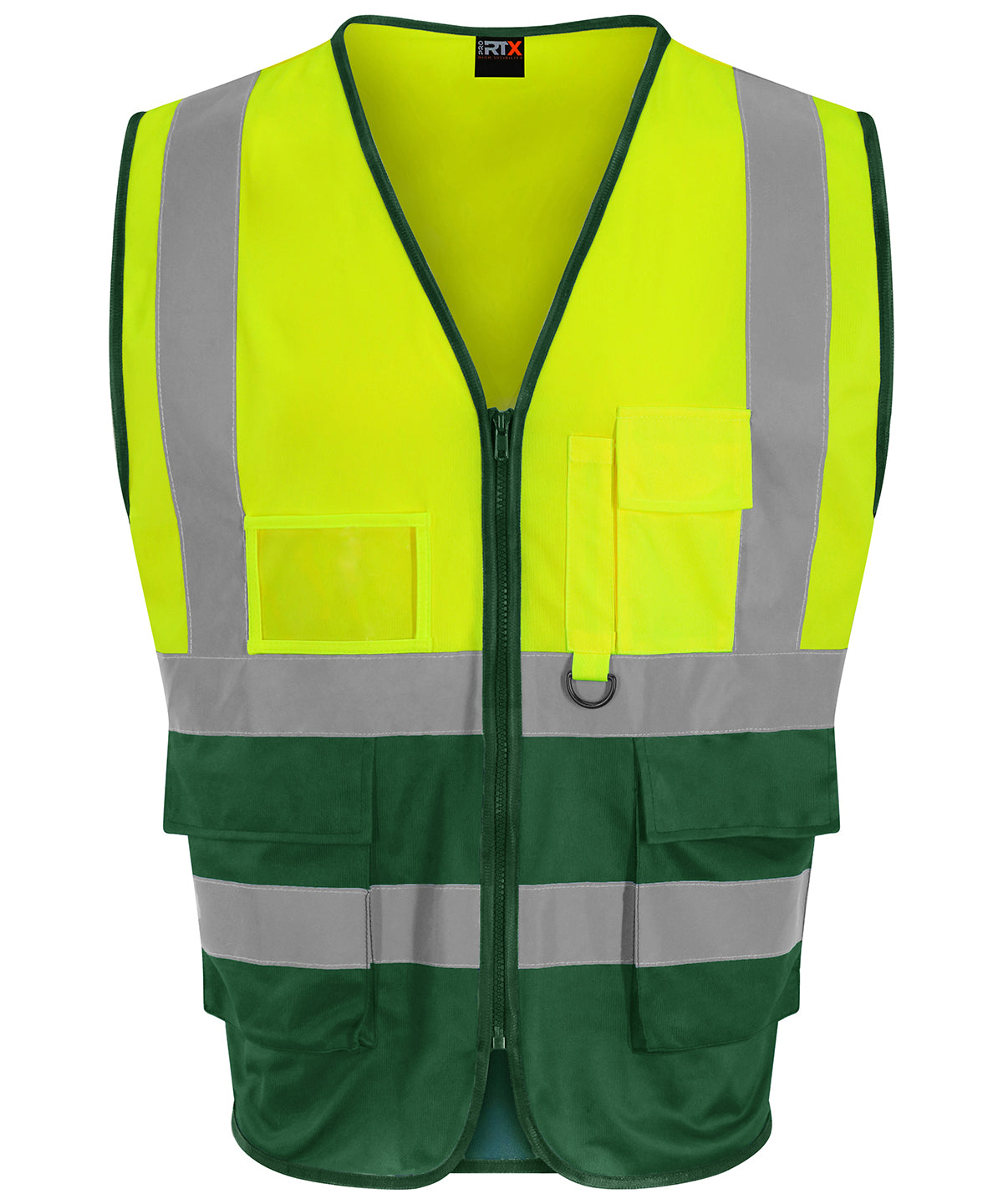 ProRTX High Visibility RX705 Executive waistcoat in HV Yellow/Paramedic Green