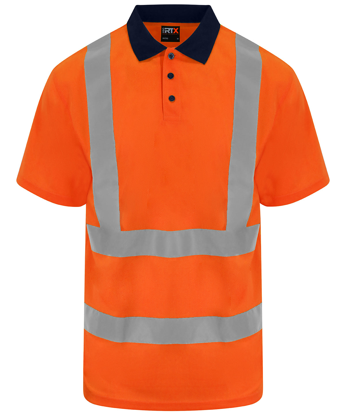 ProRTX High Visibility RX710 High visibility polo in HV Orange/Navy