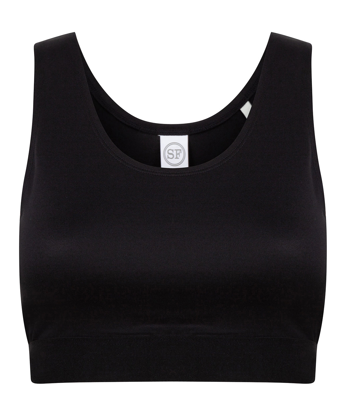 SF SM236 Kids fashion crop top in Black/Black