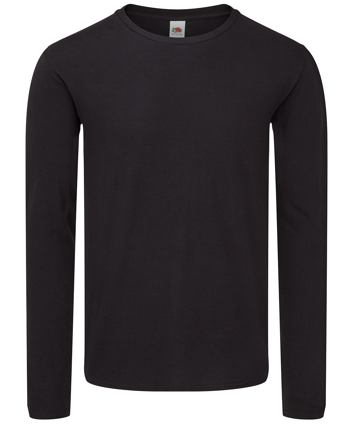 Fruit of the Loom SS433 Iconic 150 classic long sleeve T in Black*