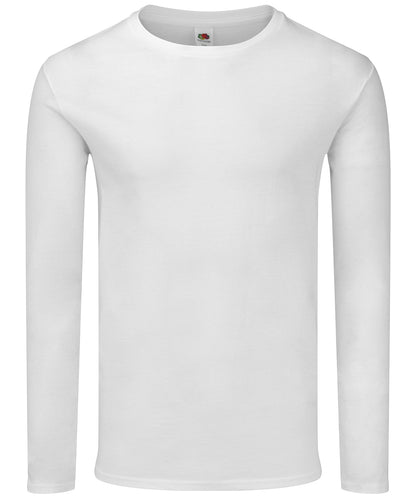 Fruit of the Loom SS433 Iconic 150 classic long sleeve T in White*