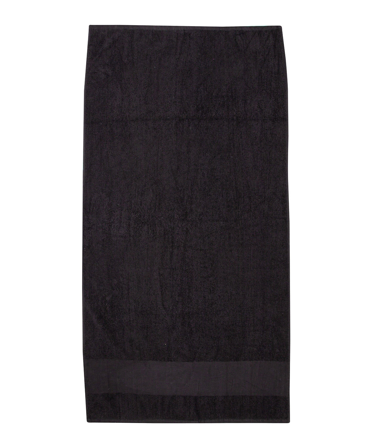 Towel City TC034 Printable border hand towel in Black