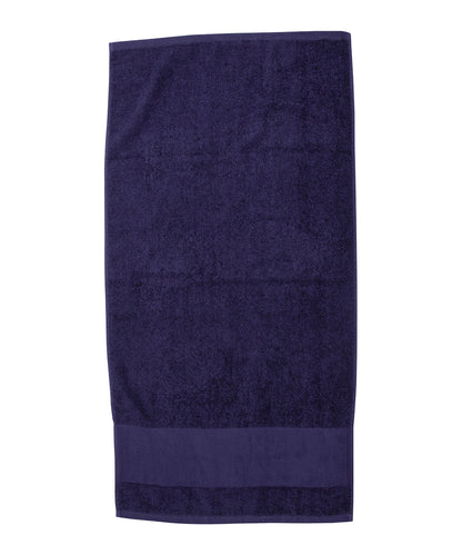 Towel City TC034 Printable border hand towel in Navy