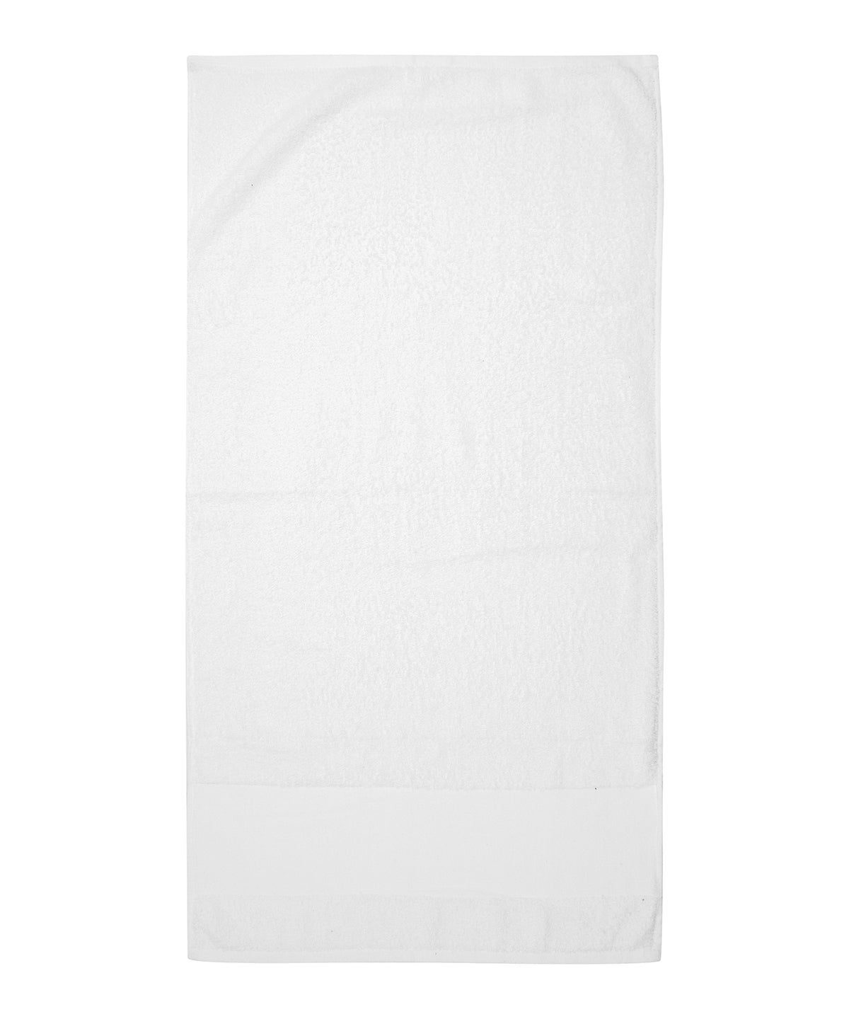 Towel City TC034 Printable border hand towel in White
