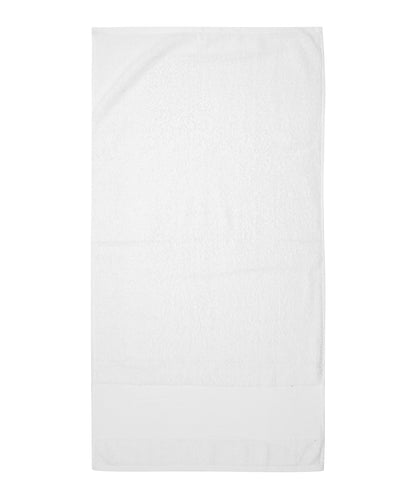 Towel City TC034 Printable border hand towel in White