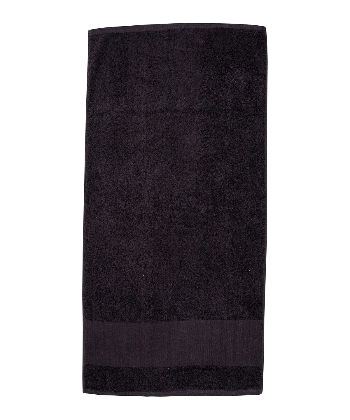 Towel City TC035 Printable border bath towel in Black