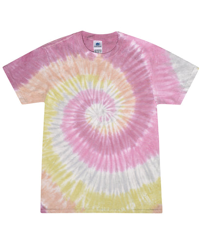 Colortone TD02M Tie-dye shirt in Desert Rose