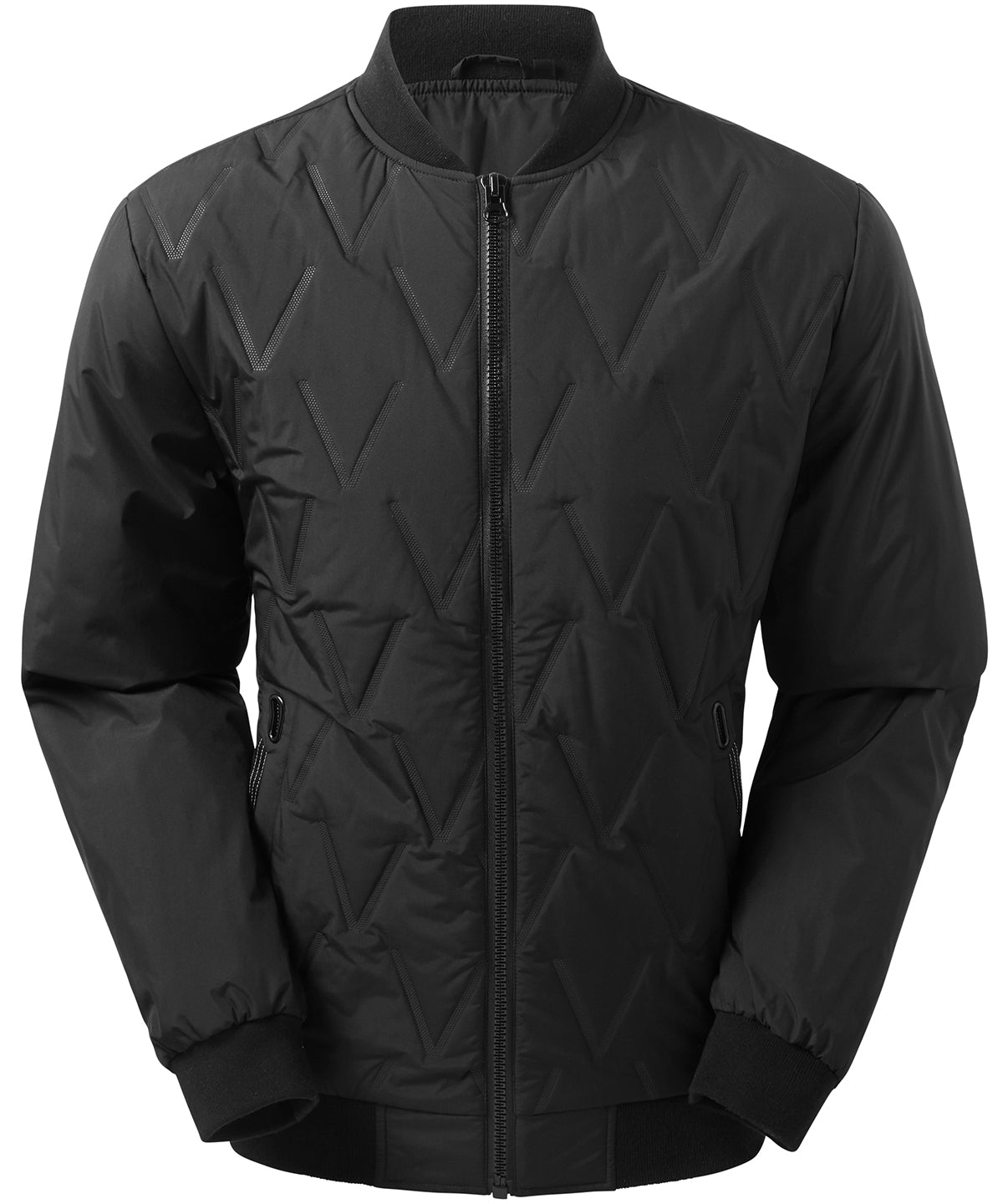 2786 TS021 Vector moulded bomber jacket in Black