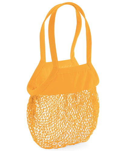 Westford Mill WM150 Organic cotton mesh grocery bag in Amber