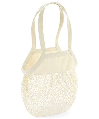 Westford Mill WM150 Organic cotton mesh grocery bag in Natural